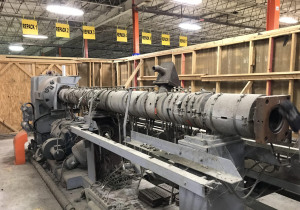Used 4.5” Sterling 40:1 L/D 400 Hp Single Screw Extruder