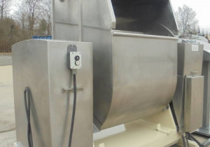 400 Lb. Stainless Steel Roller Bar Mixer, Tilt Discharge
