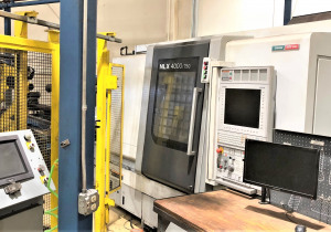 Mori Seiki Nlx4000By750 Cnc Lathe With 7.3" Bore And Two Pneumatic Chucks