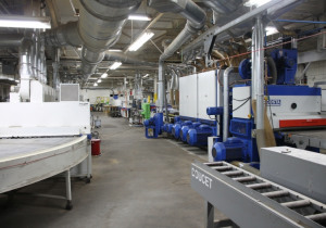 Used Rigma Doucet & Costa Roll-Coating UV/IR Finishing Line w/ Packaging