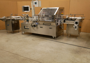 Pago System 610 PHARMA self-adhesive labelling machine for bottles, etc. with PAGOmat 6/2 R-75 100