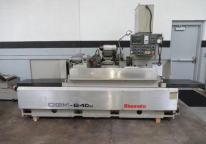 Okamoto Omg-12.40U Universal Cylindrical Grinder With Fanuc Mdi Programmable Control, 12" X 40" Capacity, Internal Grinding Attachment