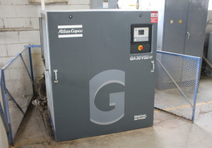 Atlas Copco Model GA30VSD FF, 40HP Air Compressor
