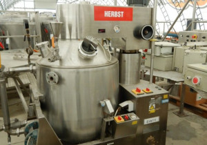 Used 300 LITRE HERBST MODEL HRV300 H STAINLESS STEEL VACUUM PLANETARY MIXER