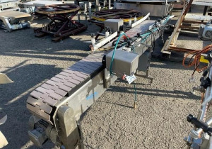 Used 6.5' Long x 7.5" Wide Table Top Chain Conveyor