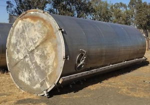 Used Tank, 8,600 Gallon, S/st, Storage Tank, 94" x 24' high
