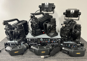 Paquete de estudio de 3 cámaras Sony HXC-D70 - USADO