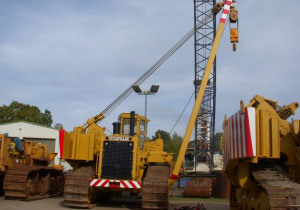 Usagé Caterpillar 589 105 T Hubkraft 8X Miete / Rental Pipelayer