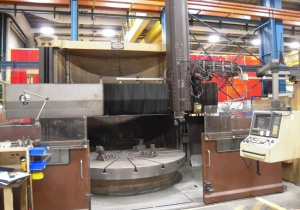 140" Bullard Dyn-Au-Tape CNC Vertical Boring Mill with Fanuc 15-T CNC Controls