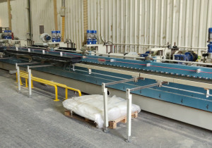 Complete technology for lacquering and sanding of straight and shaped panel edges:  Sorbini Smartedge