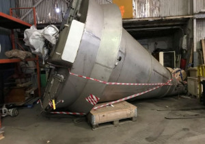 10,000 Litre Hosokawa Micron Model 100 Rb-4 304 Stainless Steel Conical Mixer