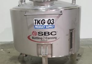 Sbc - Embouteillage et mise en conserve Réservoir tampon en acier inoxydable de 150 gallons