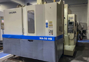 Centro di lavoro orizzontale CNC usato OKUMA MA 50 HB