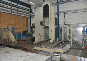 Máquina de perfuração tipo mesa WMW AFT 130 P usada CNC 2 paletes