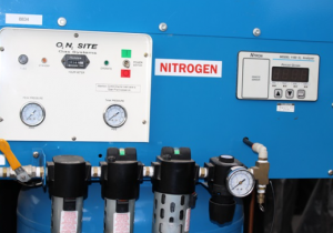 Sistema de gás nitrogênio PRO N-15 usado no local