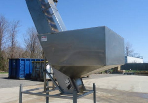 Used 10 In. Wide Inclined Elevator, 4-1/2 In. X 4 In. Buckets
