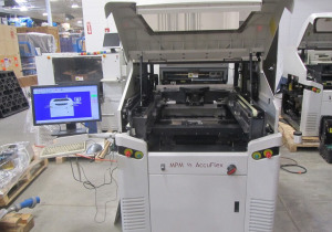 Used MPM Accuflex Stencil Printer Fully Automatic PCB Solder Paste SMT PC Board Screen