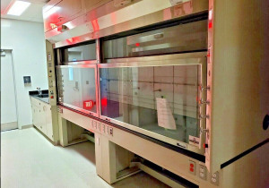 Used 12′ Fume Hood Jamestown w/ Bench, Ships Unassembled, Lab Grade Chemical Ducted