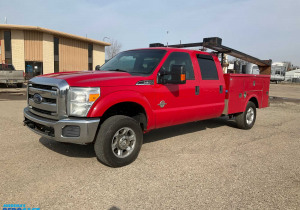 Ford F-350 XLT Super Duty-servicecarrosserie uit 2013