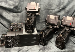 3 Sony HSC-300 HD Triax Studio Cameras- Used