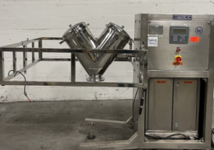 Used 1 Cu Ft Bectochem Twin Shell Blender, S/S