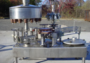 Used Fogg 16 Head Rotary Liquid Filler/Capper, All Stainless