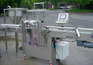 Used Accutek Avf-16 Dual Piston Automatic Filling Machine, All Stainless Steel