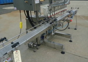 Used Filling Equipment Company Twelve Spout Straight Line Automatic Liquid Filler