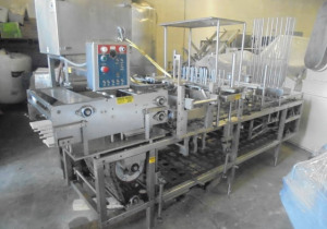 Used Autoprod Fp 2X4 Four Lane Cup Filling/Sealing/Lidding Machine, 240 Per Minute