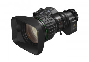 Lente padrão Canon CJ18ex7.6B IASE-S 2/3" 18x UHDgc 4K digital ENG/EFP usada