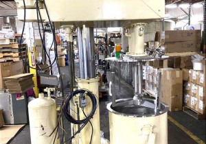 Used 40 Gallon 5 Hp Ross Stainless Steel Triple-Shaft Vacuum Mixer