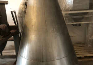 Used PHARMING stainless steel 1000L conical Nauta-type