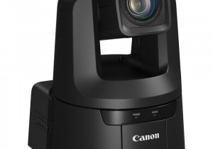 Câmera profissional Canon CR-N500 4K NDI PTZ usada com zoom de 15x preto