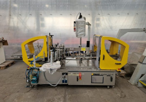 Used Pago System 520 Al Wraparound Labelling System, 4800 Bot. /hour.