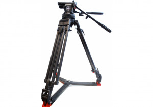 Used Sachtler Video 25 plus - Fluid head with ENG carbon tripod