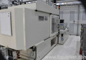 Arburg 570C Allrounder 242 Ton Injection Molding Machine With Chiller Product Feeder and Robot