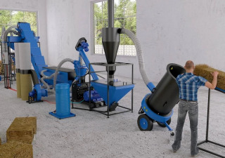 Stropelletlijn. Volle cirkel