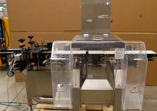 OCS HC-2000-1 inline checkweigher with carton flap control with reject device and collecting container
