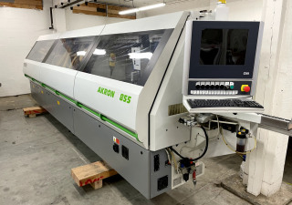 2006 BIESSE AKRON 855 Edgebander com pré-moagem e arredondamento de canto - 19mm máx.