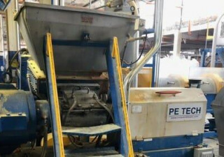 Used Pe Tech 150Mm 11:1 L/D Single Screw Pelletizing Line With Banbury-Style Kneader
