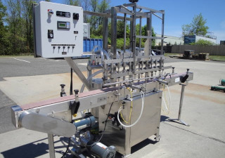Packaging Dynamics Twelve Spout Stainless Automatic Liquid Filler