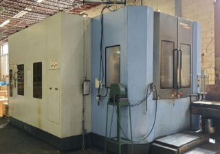 Used Doosan HP6300 Horizontal Machining Center, Cat 50, 10,000 rpm, 60 atc, full 4th