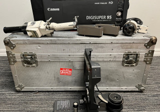 Lente caixa Canon XJ95x8.6B IESD-SB com controles, trenó Canon e estojo de transporte - USADO