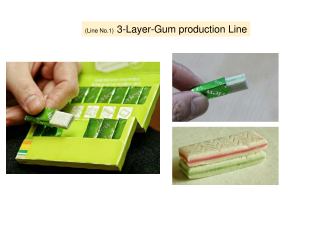 Used Line No.1) 3-Layer-Gum production Line
