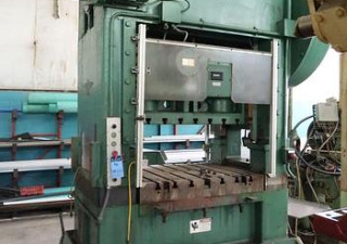 Used 150 TON MINSTER "PIECE-MAKER" HIGH-SPEED FLYWHEEL STRAIGHT SIDE DOUBLE CRANK AUTOMATIC PRESS