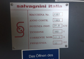Salvagnini S4_0385 +P4_0387 model 2220 Vouwmachine