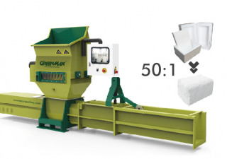Styrofoam Compactor  GREENMAX APOLO C200 for styrofoam recycling