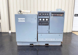 Compressor de ar isento de óleo Atlas Copco 150 HP modelo ZR3-67