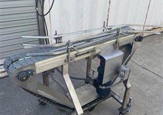 Used Conveyor, Belt, 7" X 54", S/st, Vari-Speed, Portable