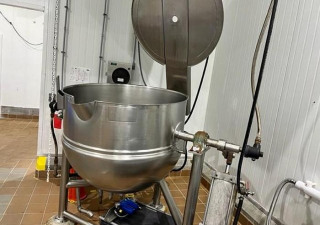 Used Kettle, 150 Gallon, Stainless Steel, Jacketed, Lee, Model 150CHD9MT